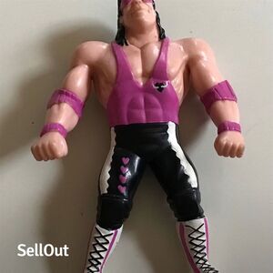 Vintage 1994 do WWF Bret "Hitman" Hart Bendable Action Figure